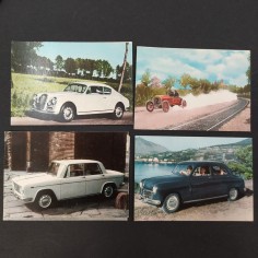 Blocco 77 tra foto originali figurine e cartoline automobili molte Ferrari 2