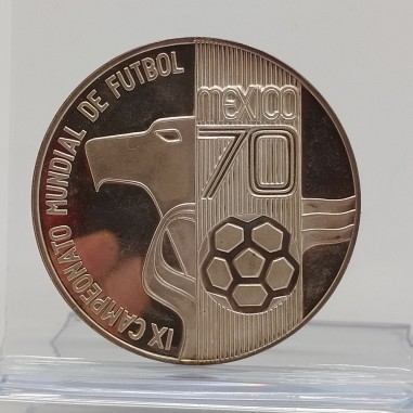 Medaglia argento Mondiali Messico 1970 Coppa Rimet 22 gr
