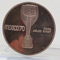 Medaglia argento Mondiali Messico 1970 Coppa Rimet 22 gr 2