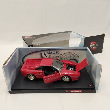 Modello auto Hot Wheels Ferrari 288 GTO 84 rossa scatola originale 1/18