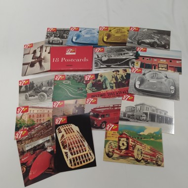Lotto di 18 cartoline storiche Ferrari 50° anniversario