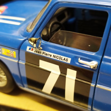 Modellino auto Solido Prestige Renault 8 Gordini Rally Maroc scala 1/18 blu
