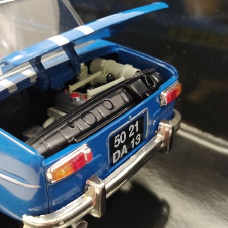 Modellino auto Solido Prestige Renault 8 Gordini Rally Maroc scala 1/18 blu