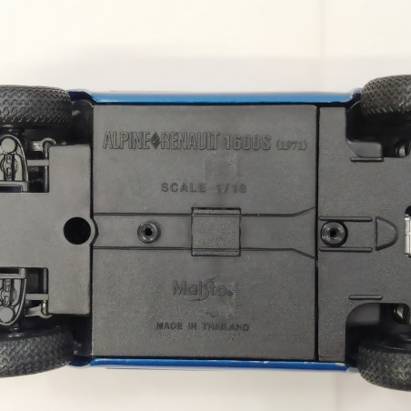 Modellino Maisto auto Renault Alpine 1600s blu metallizzato sc. 1/18 difetti