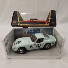 Modellino Mini Miniera Ferrari 250 GTO sc. 1/18 verde acqua Tourist Trophy