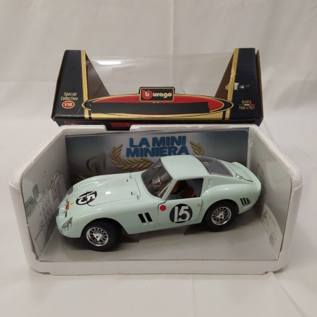 Modellino Mini Miniera Ferrari 250 GTO sc. 1/18 verde acqua Tourist Trophy