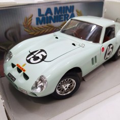 Modellino Mini Miniera Ferrari 250 GTO sc. 1/18 verde acqua Tourist Trophy 2