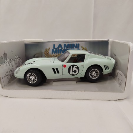 Modellino Mini Miniera Ferrari 250 GTO sc. 1/18 verde acqua Tourist Trophy