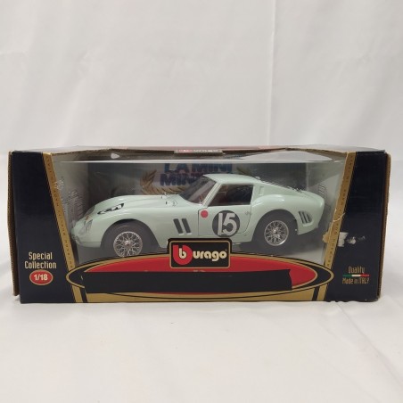 Modellino Mini Miniera Ferrari 250 GTO sc. 1/18 verde acqua Tourist Trophy