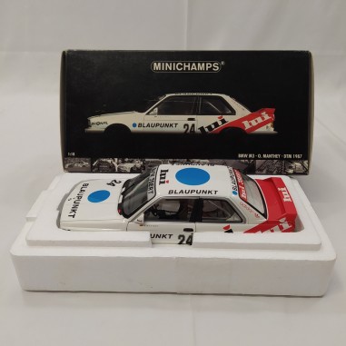 Modlelino Minichamps BMW M3 versione corse sponsor Blaukpunt sc. 1/18