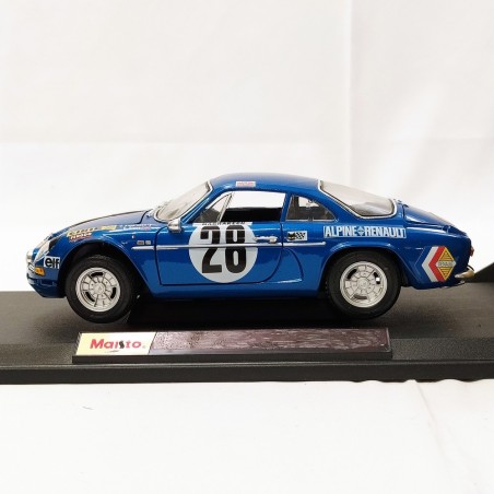 Modellino Maisto Renault Alpine serie limitata Montecarlo sc. 1/18 blu