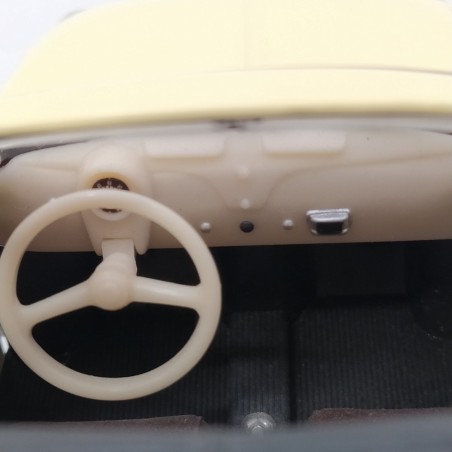 Modellino Solido Fiat 500 tetto apribile scala 1/18 colore giallo senza scatola