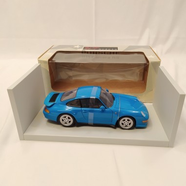 Modellino Minichamps Porsche 911 (993) Carrera RS blu scala 1/18