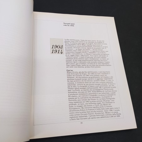 Libro Novant’anni con la città 1903-1993 Paolo Montagna 1993