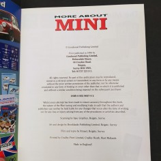 Libro More about Mini Ian Kuah 1996 Goodwood Publishing 2
