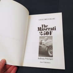 Libro The classic competition cars – The Maserati 250F Anthony Pritchard 1985 2