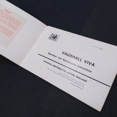 Libro Uso e manutenzione Vauxhall Viva owner’s handbook TS 643/5 1965 2
