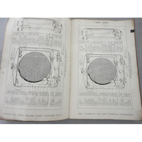 CATERPILLAR DIESEL NO. 12 MOTOR GRADER PARTS CATALOG SERIAL 8T1-UP