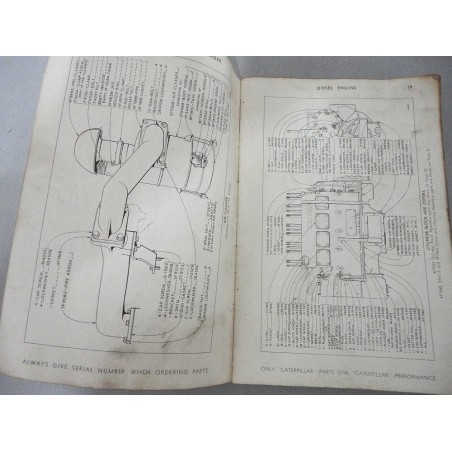 CATERPILLAR DIESEL NO. 12 MOTOR GRADER PARTS CATALOG SERIAL 8T1-UP