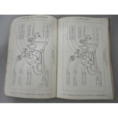 CATERPILLAR DIESEL NO. 12 MOTOR GRADER PARTS CATALOG SERIAL 8T1-UP