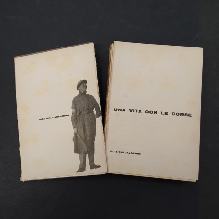 Libro Una vita con le corse Giovanni Canestrini 1962