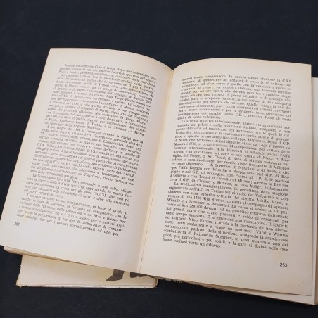 Libro Una vita con le corse Giovanni Canestrini 1962