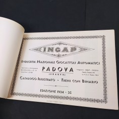 Libro Catalogo illustrato Ingap 1934-35 Treni con binario 1985 2