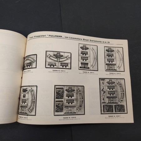Libro Catalogo illustrato Ingap 1934-35 Treni con binario 1985