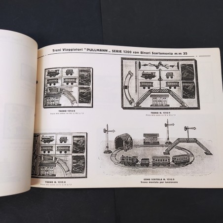 Libro Catalogo illustrato Ingap 1934-35 Treni con binario 1985