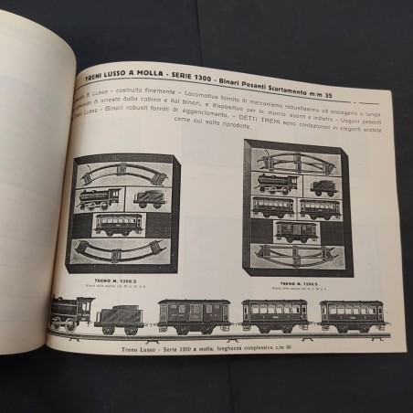 Libro Catalogo illustrato Ingap 1934-35 Treni con binario 1985