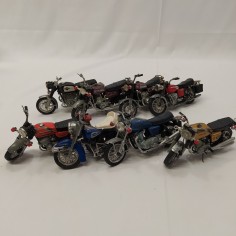 Lotto di 8 modelli Moto Polistil obsolete scala 1/15 condizioni discrete