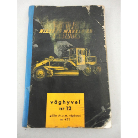 CATERPILLAR DIESEL NR 12 VAGHYVEL SWEDISH FORM 10492-4  SERIE NUMMER 8T1