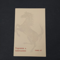 Ferrari ristampa Programma di fabbricazione 1946/1947 ottimo