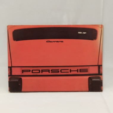 Catalogo promozionale brochure Porsche 911 Carrera con dati tecnici