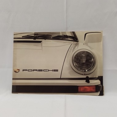 Catalogo promozionale brochure Porsche 911 con dati tecnici modelli 1977