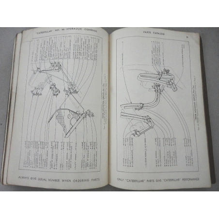 CATERPILLAR NO. 46 HYDRAULIC CONTROL CATALOGO PART FORM 32941