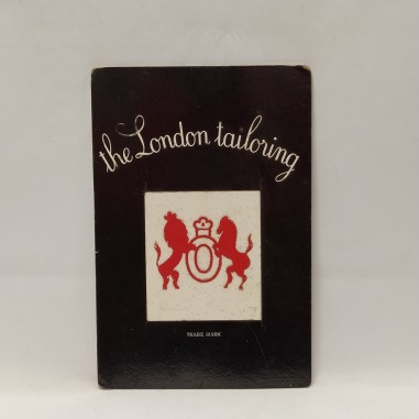 Cartoncino promozionale da banco The London tailoring