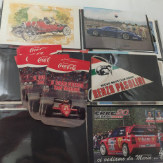 Raccoglitore con oltre 760 tra cartoline, adesivi biglietti circuiti grand prix 2