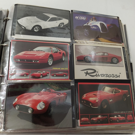 Raccoglitore con oltre 760 tra cartoline, adesivi biglietti circuiti grand prix