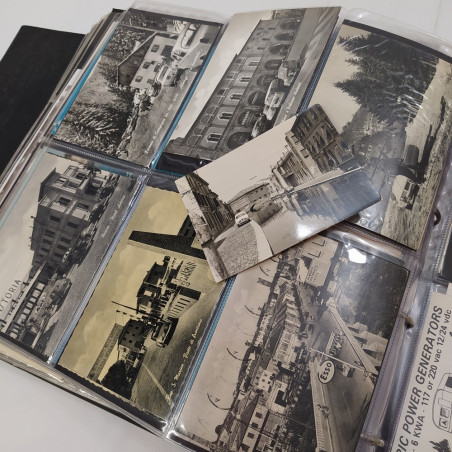 Raccoglitore con oltre 490 tra cartoline, foto auto corse e storiche