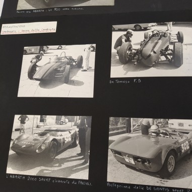 Cartellina con oltre 670 foto in bianco e nero originali auto anni 1963-1964