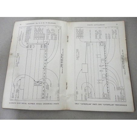 CATERPILLAR NO. 7A 7S BULLDOZER PARTS CATALOGUE ENGLISH TEXT FORM CTC 14-476