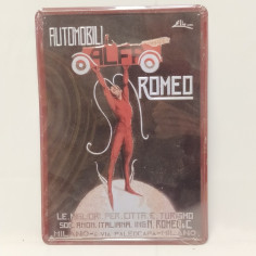 Targa in metallo Automobili Alfa Romeo - Riproduzione moderna 24x35 cm