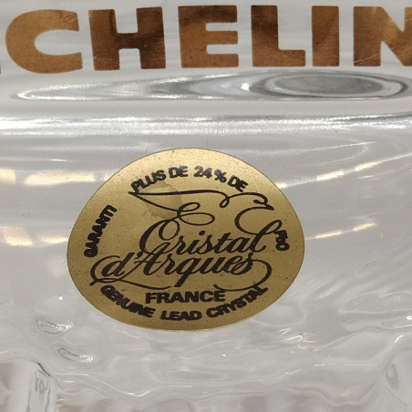 BIB trophee Or Michelin - Statuina originale Bibendum in vetro cristal d'Arques