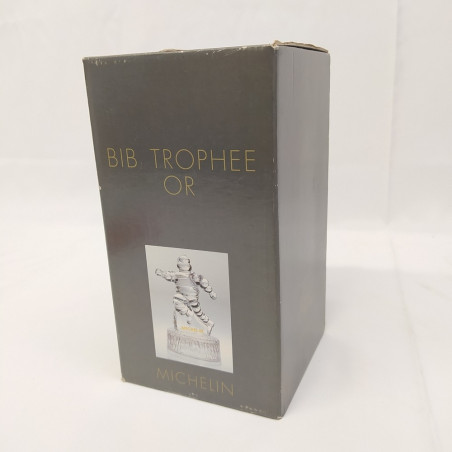 BIB trophee Or Michelin - Statuina originale Bibendum in vetro cristal d'Arques