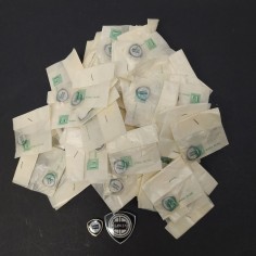 Scudetto magnetico Lancia manifattura Bomisa Milano, 15x15 mm nuovi con bustina