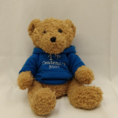 Orsetto peluche TT Centenary 2007 con felpa blu Hilton Isle of Man 2