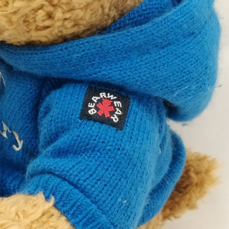 Orsetto peluche TT Centenary 2007 con felpa blu Hilton Isle of Man