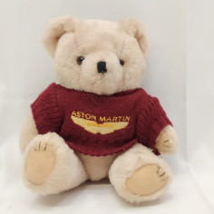 Orsetto peluche con maglione di cotone rosso Aston Martin h. 23 cm