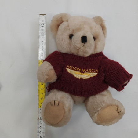 Orsetto peluche con maglione di cotone rosso Aston Martin h. 23 cm